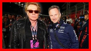 GUNS N’ROSES AXL ROSE LAS VEGAS GP F1 INTERVIEW [upl. by Eveline]