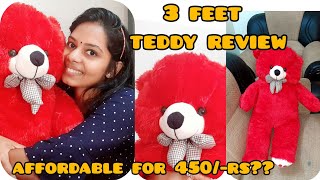 3 feet teddy bear reviewaffordable teddy for 450 [upl. by Fanchette]