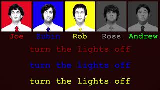 Tally Hall  Turn the Lights Off  Colour Coded Lyrics [upl. by Ozner]