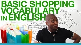 Basic shopping vocabulary in English [upl. by Ettesyl28]