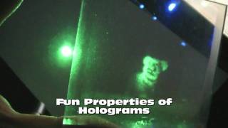 Fun Properties of Holograms  Projecting 3d Images [upl. by Madoc]