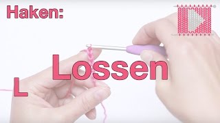 Lossen linkshandig  Leren Haken en Breien [upl. by Onnem]