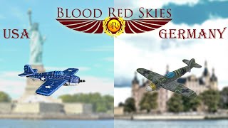 USA vs Germany  Episode 3  Blood Red Skies Battle Report [upl. by Aissenav]