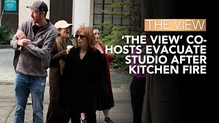 The View CoHosts Evacuate Studio After Kitchen Fire Next Door At Tamron Hall  The View [upl. by Asilram]