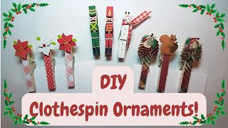 How You can Turn Clothespins into Adorable Christmas Ornaments [upl. by Wildermuth957]