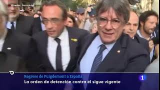 RTVE  La 1  Especial Informativo  Puigdemont ya en España  08082024 [upl. by Cotterell]