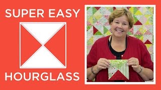 Make a Super Easy Hourglass Quilt with Jenny Doan of Missouri Star Video Tutorial [upl. by Locklin]