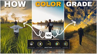 CINEMATIC COLOR GRADING  VN MOBILE EDITITNG 👑 [upl. by Ynnod]