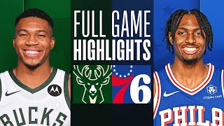 BUCKS at 76ERS  FULL GAME HIGHLIGHTS  February 25 2024 [upl. by Ayama]