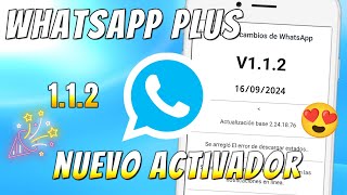 ✅ WHATSAPP PLUS Ultima versión  NUEVO ACTIVADOR y Nueva Versión🤩 [upl. by Ahtanoj297]