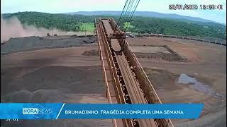 Brumadinho vídeo mostra momento exato do rompimento da barragem carros sendo soterrados pela lama [upl. by Sinnelg528]