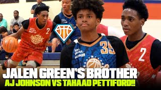 Tahaad Pettiford vs AJ Johnson JALEN GREENS BROTHER 👀 at Pangos  Youngbulls SNAPPED In Vegas [upl. by Glanville]