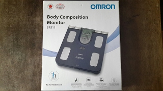 OMRON Körperanalysegerät BF511  Körperfettwaage Unboxing amp Test [upl. by Enileda]