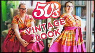 ✨ Vintage look  coudre une robe style années 50 ◈ SIDJIE [upl. by Procter383]