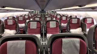 Qantas A380 cabin walkthrough  upper deck [upl. by Htnicayh]