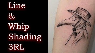 How To Tattoo  Stipple Whip Pepper Shading 3 Round Liner [upl. by Kcirrej829]