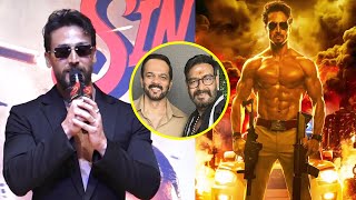 Tiger Shroff Thanks Rohit Shetty amp Ajay Devgn For Making Him A Part Of The Singham Universe [upl. by Attenra]