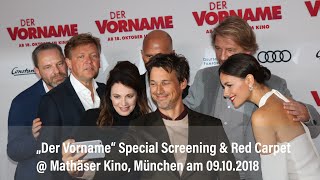 Special Screening quotDer Vornamequot im mathäser Kino München Red Carpet Interviews [upl. by Ylrebme]