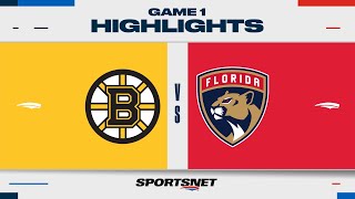 NHL Game 1 Highlights  Bruins vs Panthers  May 6 2024 [upl. by Eyak756]