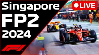 🔴F1 LIVE  Singapore GP FP2  Commentary  Live Timing [upl. by Ylagam]