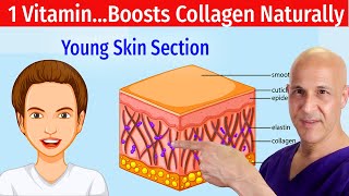 1 Simple Vitamin to Younger Looking SkinBoost Collagen Naturally Dr Mandell [upl. by Luke]