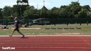 Long jump drills 3 strides between [upl. by Elbys384]