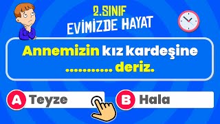 2Sınıf HAYAT BİLGİSİ 📚  ✏️  2ÜNİTE Evimizde Hayat  20 Soruyla Kendini TEST ET [upl. by Debo823]