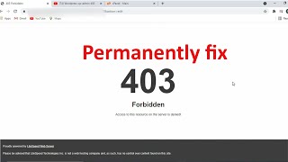 How to fix 403 FORBIDDEN ERROR on your WordPress Website Permanently [upl. by Yspyg678]