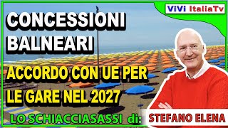 Concessioni balneari definito l’accordo con Ue per la proroga al 2027 [upl. by Tirrej806]