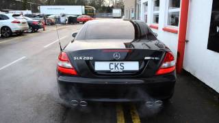 Mercedes R171 SLK200K CKS Sport Exhaust and Accessories [upl. by Adia32]