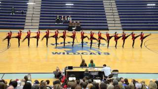 Alma Dance 2013 State Champion Kick Routine [upl. by Silliw]