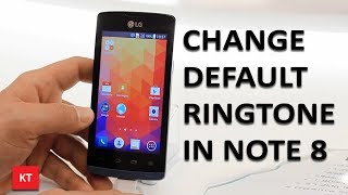 How to change the default ringtone in android Note 8 [upl. by Ayamahs]