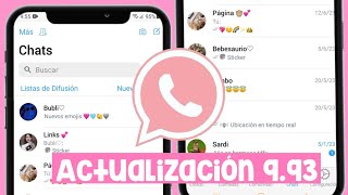 🧸 POR FIN ACTUALIZACION de WHATSAPP ESTILO IPHONE 🌈 ANTIBANEO 993 [upl. by Aduh]