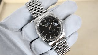 Rolex Datejust 16220 Jubilee watch with black dial [upl. by Topping993]