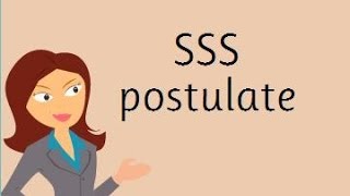 SSS postulateGeometry Help [upl. by Iosep509]