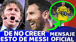 💥¡B0MBA💥 MENSAJE SORPRESA de MILEI sorprende a LEO MESSI DECLARACIONES B0MBA de CR7 🔴 [upl. by Jarlathus]