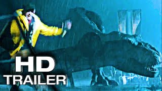 TRex chases Yellow Coat  Jurassic World  Chris Pratt Movie Beginning Vintage Dressing [upl. by Nylazor]