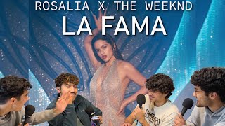 ROSALÍA ft The Weeknd  LA FAMA Official Video REACTION [upl. by Reyam]