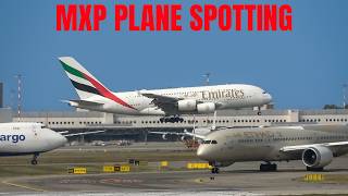 20 Mins of Plane Spotting at MXP Milano Malpensa Airport  4K  Airplanes Takeoffs and landings [upl. by Pytlik]