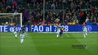 Lionel Messi Goal vs Malaga HD [upl. by Htaeh24]