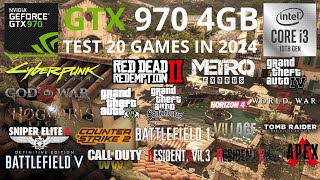 GTX 970 4GB  Test 20 Games in 2024 [upl. by Lav123]