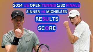 Jannik Sinner vs Alex Michelsen Results amp Score 2024 ATP US Open Tennis 132Finals [upl. by Ellan]