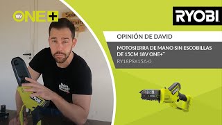 Motosierra de mano sin escobillas de 15cm 18V ONE™  Opinión de David  RYOBI® [upl. by Sykleb]