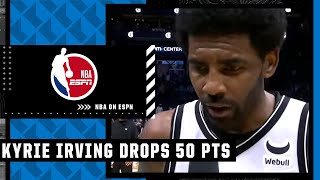 Kyrie Irving reacts to 5th career 50point game Its a total team effort  NBA on ESPN [upl. by Enelyw]