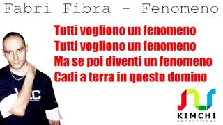 Fabri Fibra – Fenomeno  Testo  Lyrics [upl. by Adnoral216]