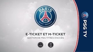 ETicket ou MTicket  comment gérer mes billets [upl. by Anais88]