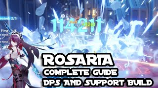 Rosaria DPS and Support Build Guide  Genshin Impact [upl. by Yeltnerb612]