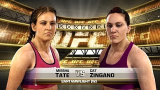 Miesha Tate vs Cat Zingano in EA Sports UFC [upl. by Meit]