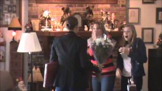 Marine Surprises Mom and Sister for Christmas [upl. by Adnahcir]