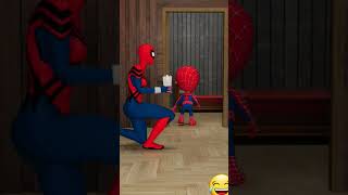 spiderman Vs spidery marvelanimation funny funnysuperhero shortvideo [upl. by Akiras]